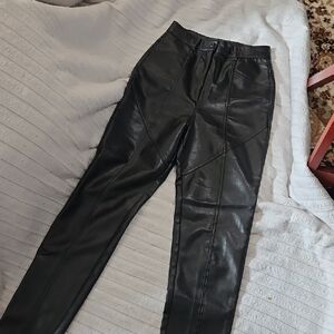 Wilfred - Black Faux Leather Pants